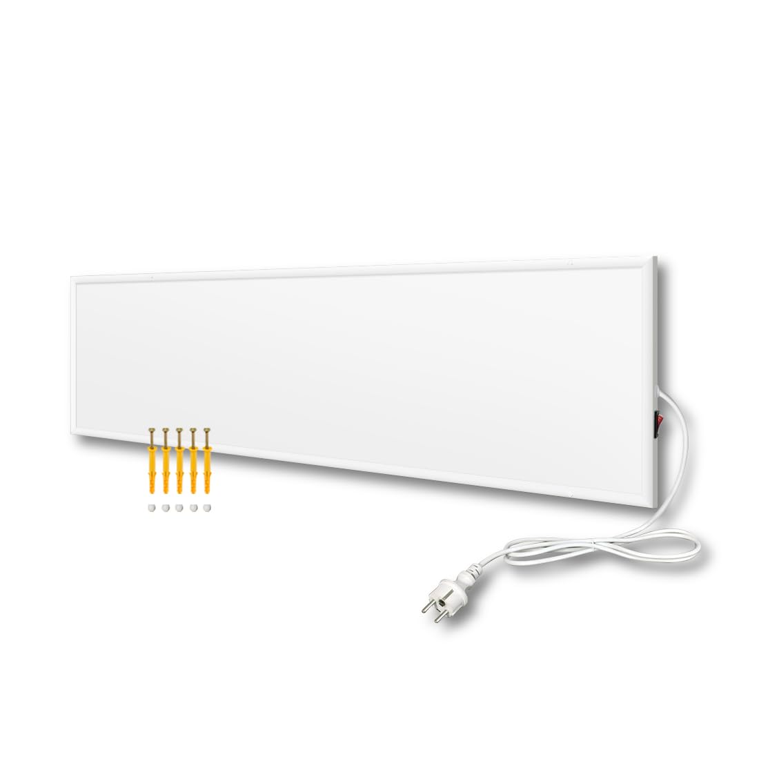 EVOKOR Infrarotheizung 170 W | Wandheizung mit Überhitzungsschutz | Energiesparendes Heizpaneel für Growzelte, Räume & Indoor-Kulturen (920 × 220 mm)