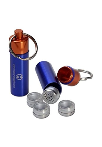 altrado Headshop Capsule Caddy – Kräuterspender & Dosierkapselbehälter mit 4 Kapseln | Praktischer Schlüsselanhänger für unterwegs