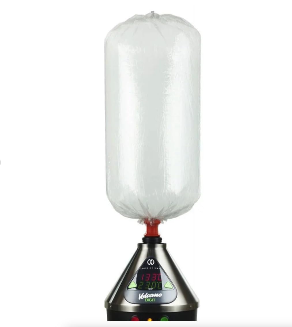 BMTick Ersatz-Ballonbeutel 4er-Set – Kompatibel mit Volcano Vaporizer & Easy Valve System | Langlebig & Geschmacksecht (Rot)