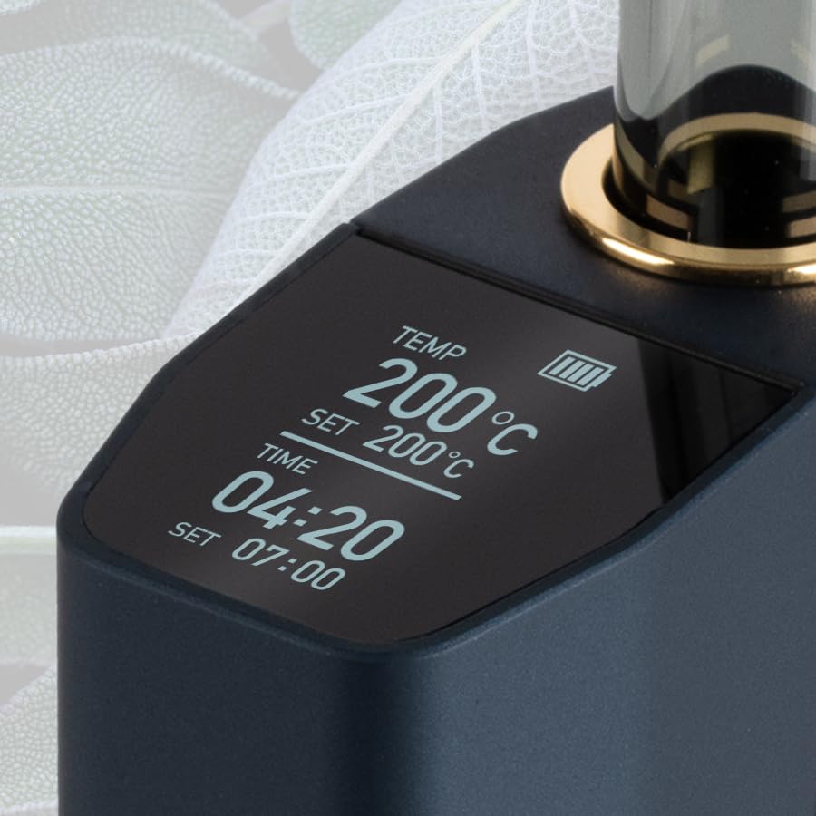 WOLKENKRAFT ÄRiS ULTRA Vaporizer – Premium Vaporizer mit Titan-Kammer, USB-C & ECA-Konvektion | Nachtblau