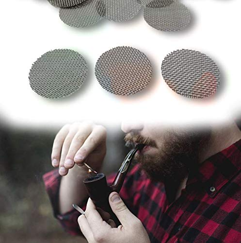 EKNA Universal Einlegesiebe 25 Stk. – 15 mm Edelstahl 304 feinmaschig | Passgenaue Siebe für Vaporizer, Pfeifen & Bongs