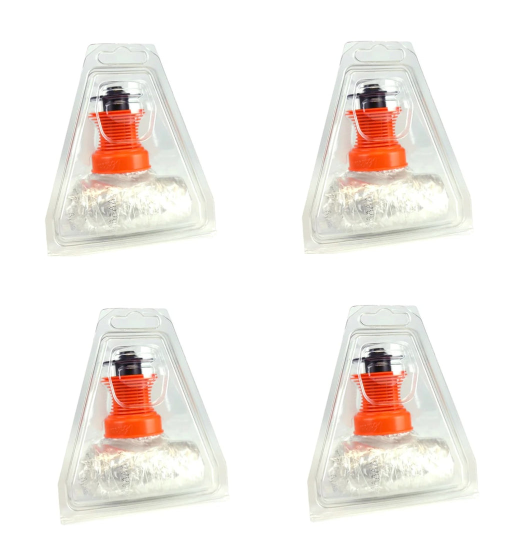 BMTick Ersatz-Ballonbeutel 4er-Set – Kompatibel mit Volcano Vaporizer & Easy Valve System | Langlebig & Geschmacksecht (Rot)