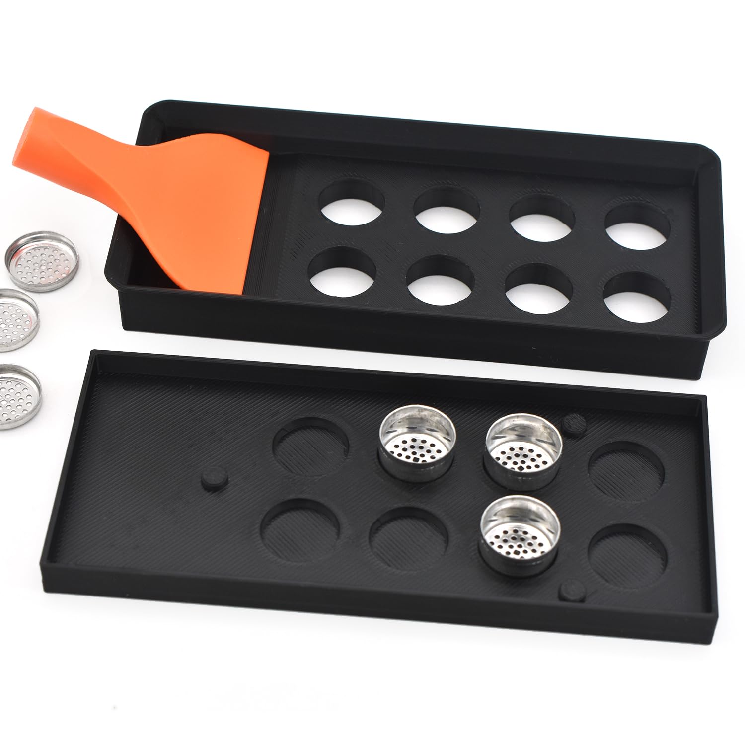 Vaportown Füllhilfe für Storz & Bickel Dosierkapseln – 8-fach Verpackungssystem für Mighty, Crafty, Venty & mehr | 3D-gedrucktes PETG-Zubehör