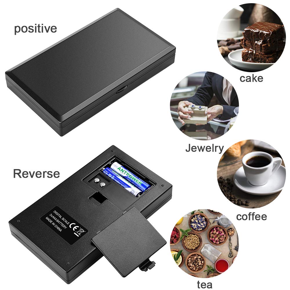 Diyife Digital-Taschenwaage 500 g / 0,01 g – Präzise Mini-Feinwaage aus Edelstahl für Hanf, Kräuter, Schmuck, Diamanten, Schnee