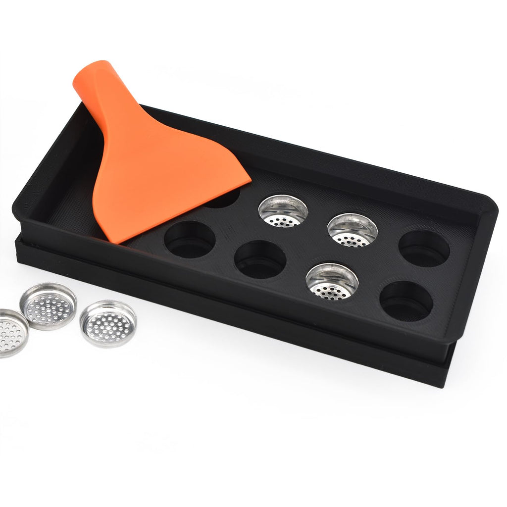 Vaportown Füllhilfe für Storz & Bickel Dosierkapseln – 8-fach Verpackungssystem für Mighty, Crafty, Venty & mehr | 3D-gedrucktes PETG-Zubehör