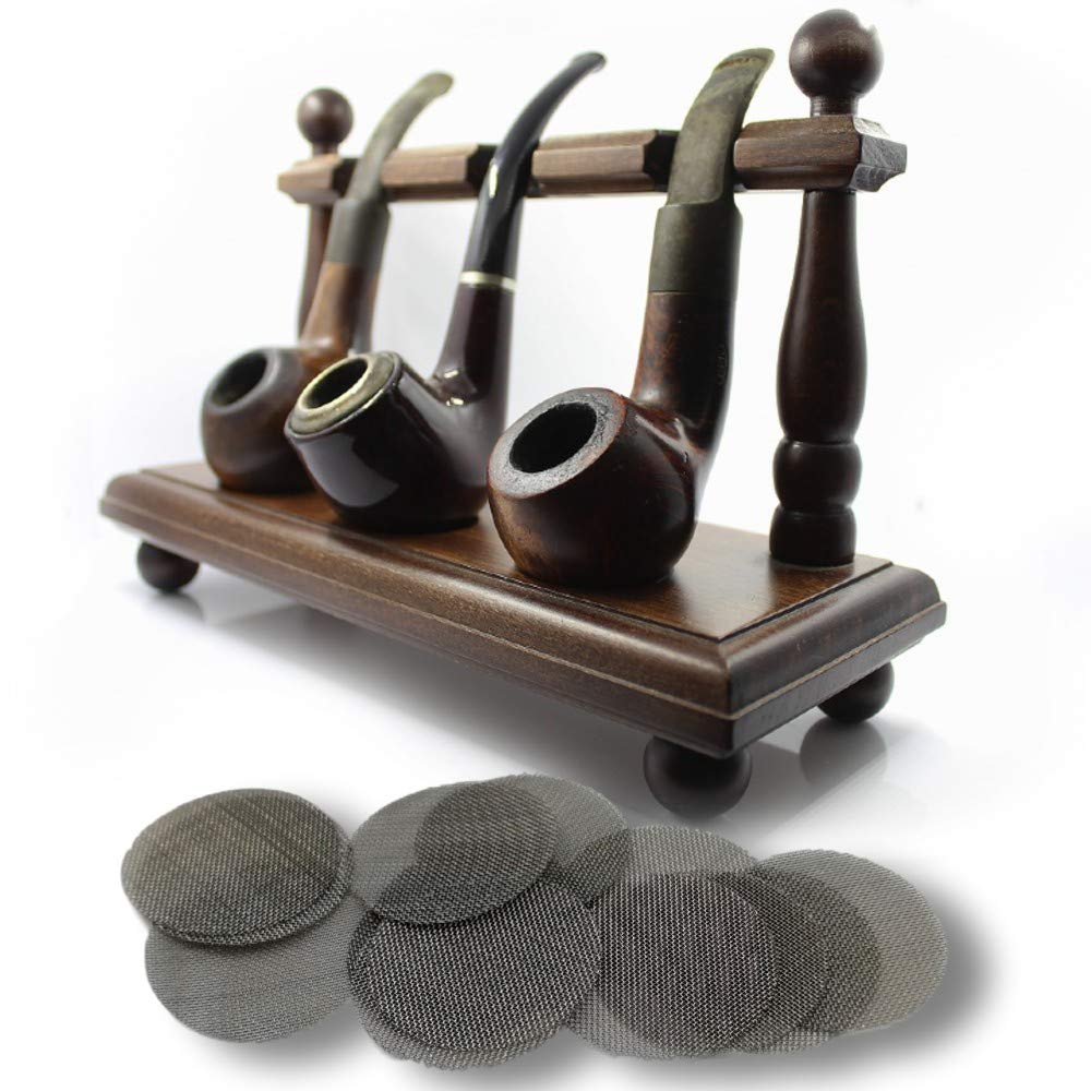 EKNA Universal Einlegesiebe 25 Stk. – 15 mm Edelstahl 304 feinmaschig | Passgenaue Siebe für Vaporizer, Pfeifen & Bongs
