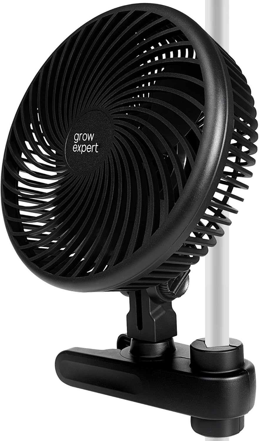 Grow Expert Oszillierender Clip-Ventilator | EC-Motor | 10 Stufen & 32 dB | 120° Schwenkbereich & 2,5 m Kabel – Umluftventilator für Growzelte & gesundes Pflanzenwachstum
