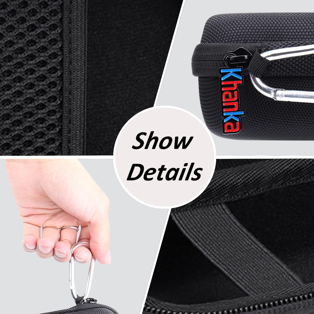 Khanka Hartschalen-Tasche für Storz & Bickel Crafty+ Vaporizer – Robustes EVA Case mit Reißverschluss & weichem Innenfutter (Schwarz)