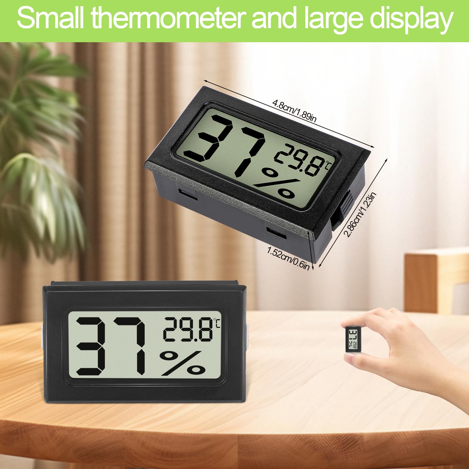 Farerkass Digital-Thermometer & Hygrometer – Präzise Klimaüberwachung für Growräume, Cannabis & Zuhause