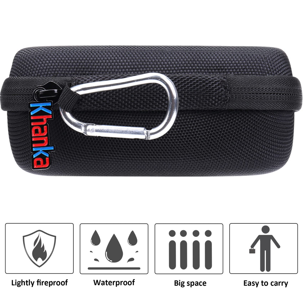 Khanka Hartschalen-Tasche für Storz & Bickel Crafty+ Vaporizer – Robustes EVA Case mit Reißverschluss & weichem Innenfutter (Schwarz)
