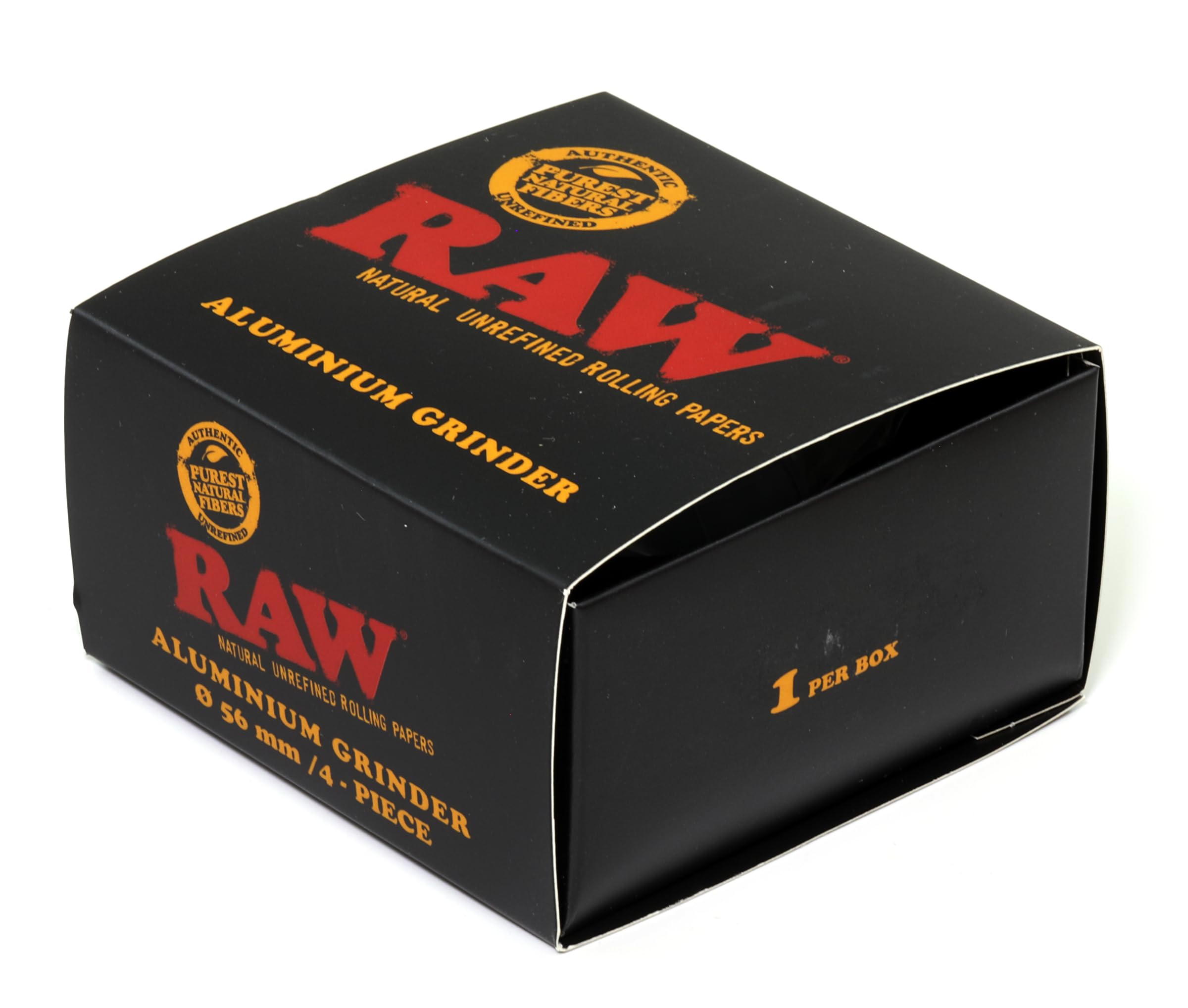 RAW Grinder 4-teilig Ø 56 mm – Hochwertiger Aluminium-Kräutermühle mit Schaufel