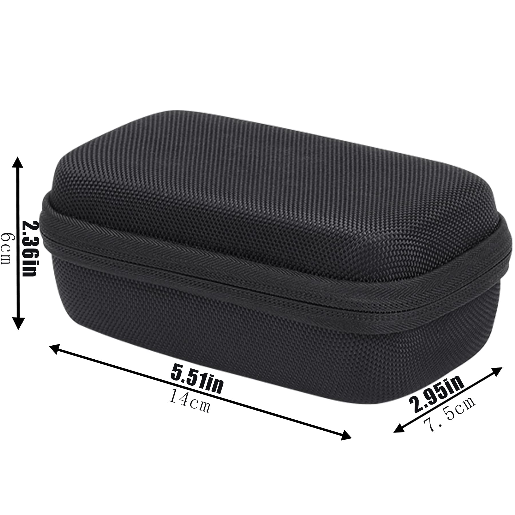 Khanka Hartschalen-Tasche für Storz & Bickel Crafty+ Vaporizer – Robustes EVA Case mit Reißverschluss & weichem Innenfutter (Schwarz)