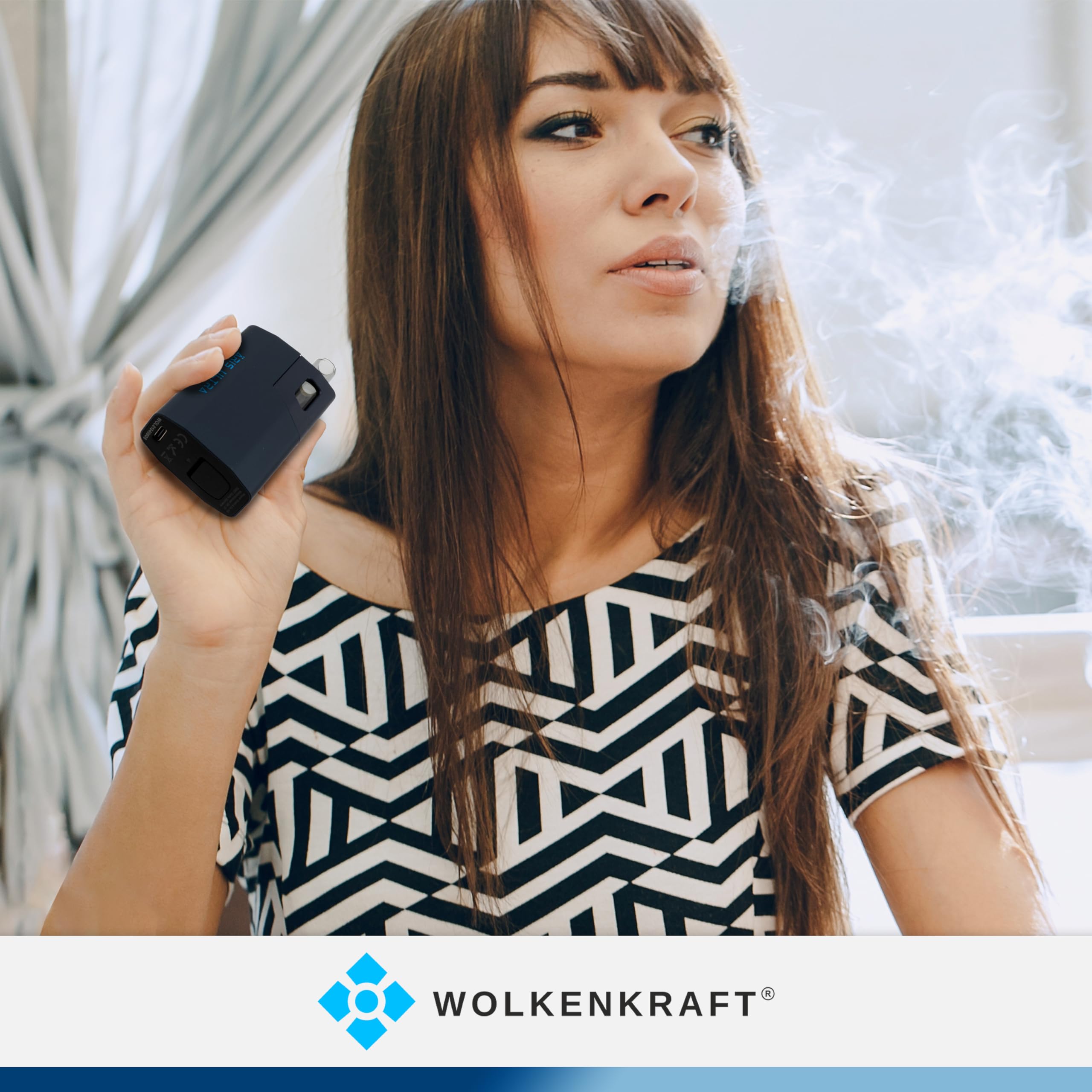 WOLKENKRAFT ÄRiS ULTRA Vaporizer – Premium Vaporizer mit Titan-Kammer, USB-C & ECA-Konvektion | Nachtblau