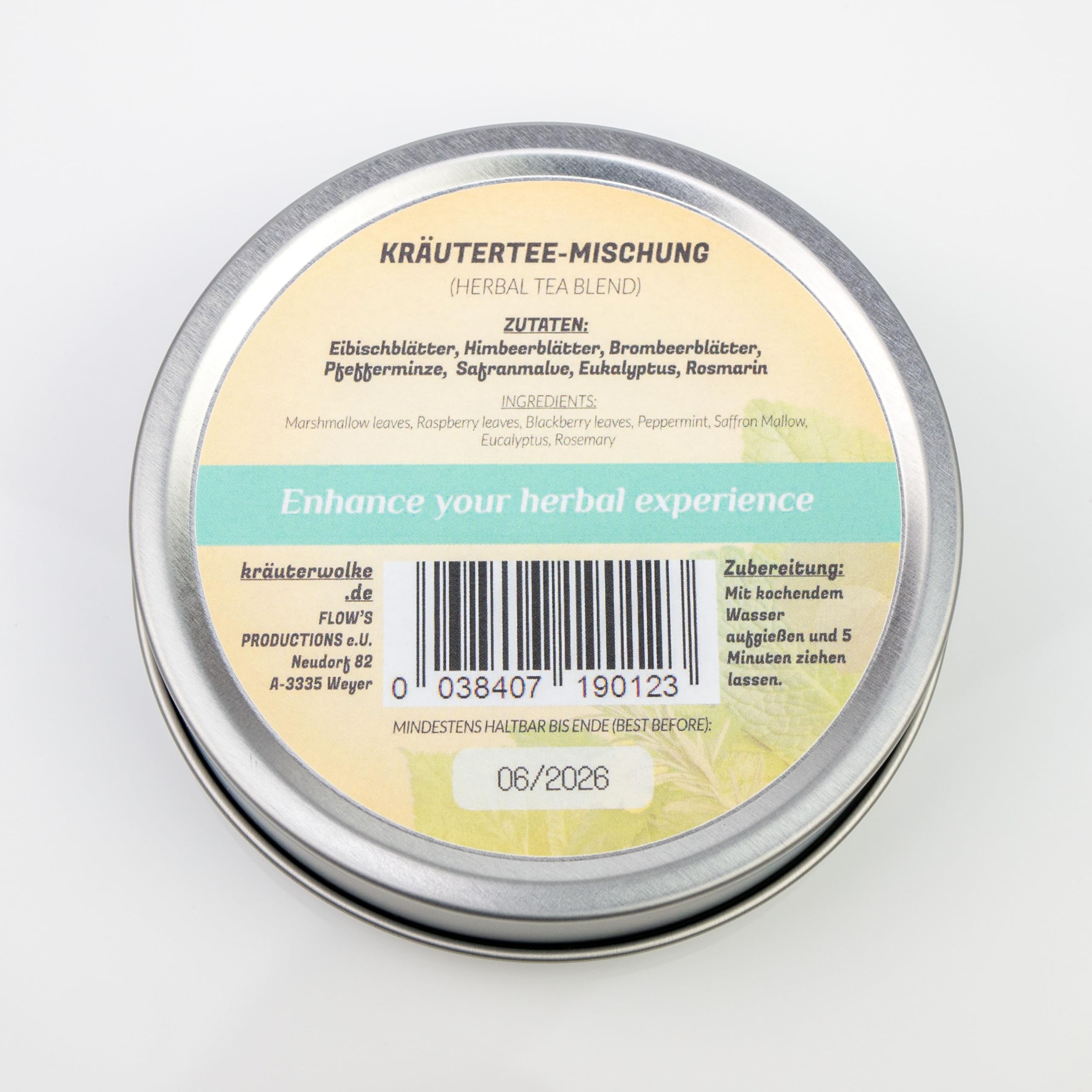 Kräuterwolke Sativa Mix – 100 % natürliche Kräutermischung (22 g) | Aktivierende Kräuter für Energie & Klarheit | Ideal zum Teeaufguss oder Dampfen