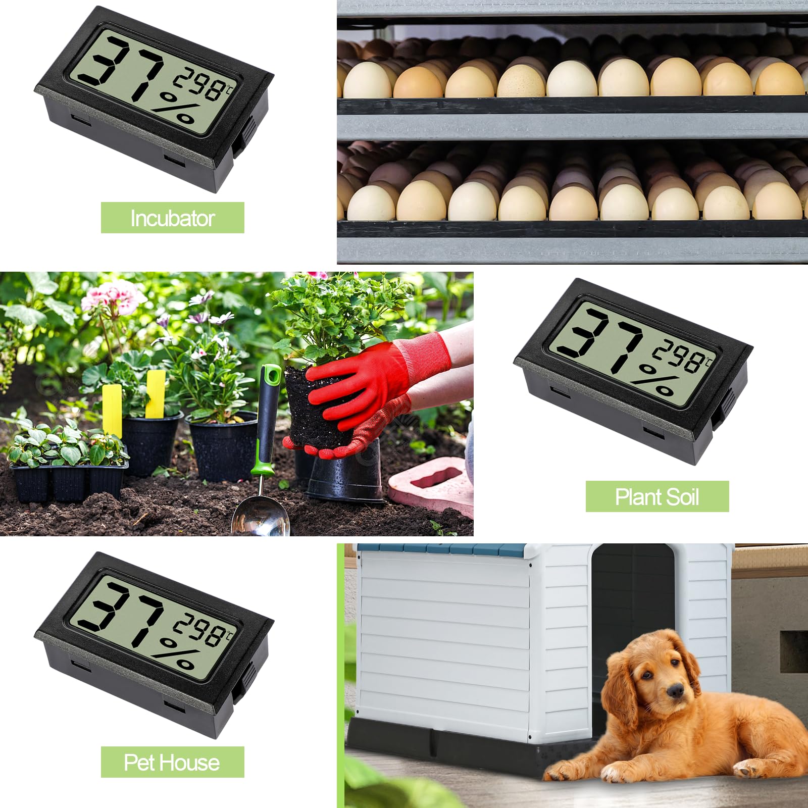 Farerkass Digital-Thermometer & Hygrometer – Präzise Klimaüberwachung für Growräume, Cannabis & Zuhause