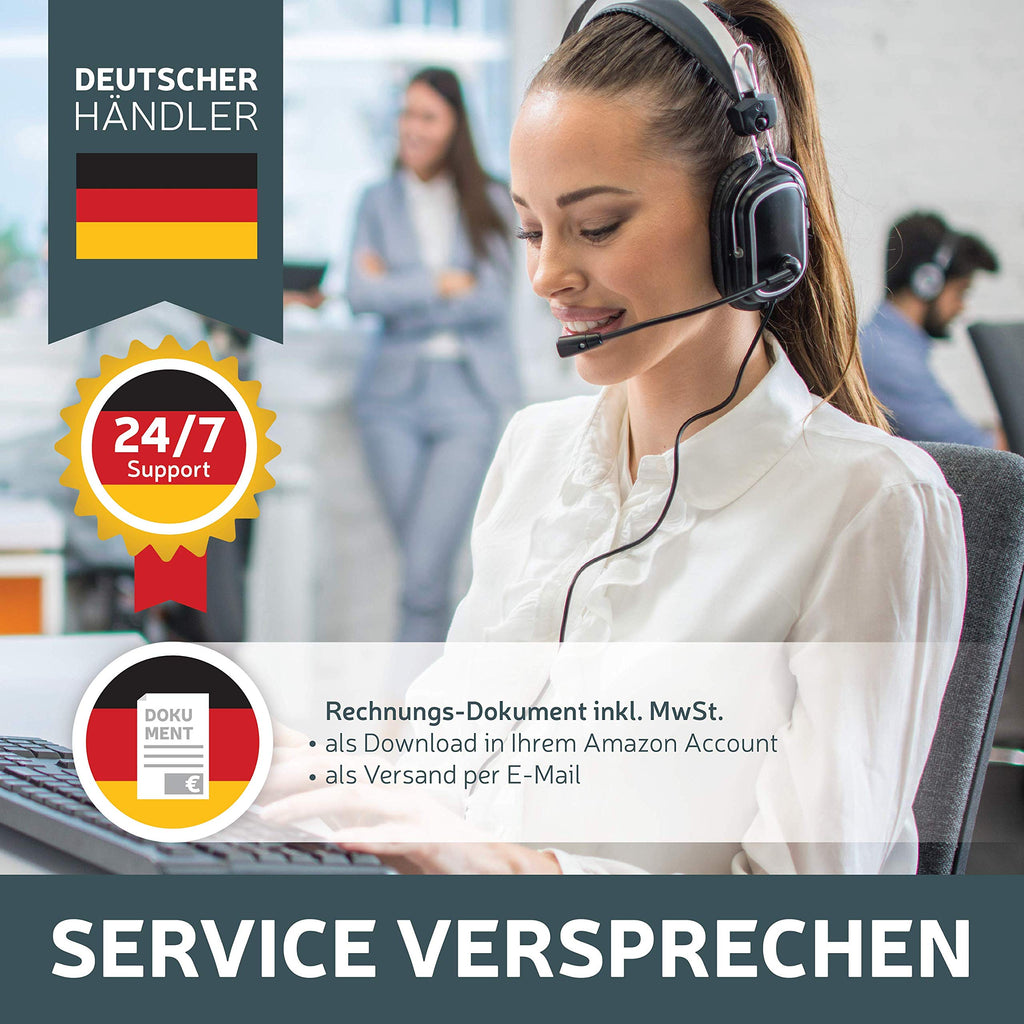 Supremery Tasche für Storz & Bickel VENTY Vaporizer – Wasserabweisende Schutzhülle mit Zubehörfächern & perfekter Passform (Schwarz-Blau)