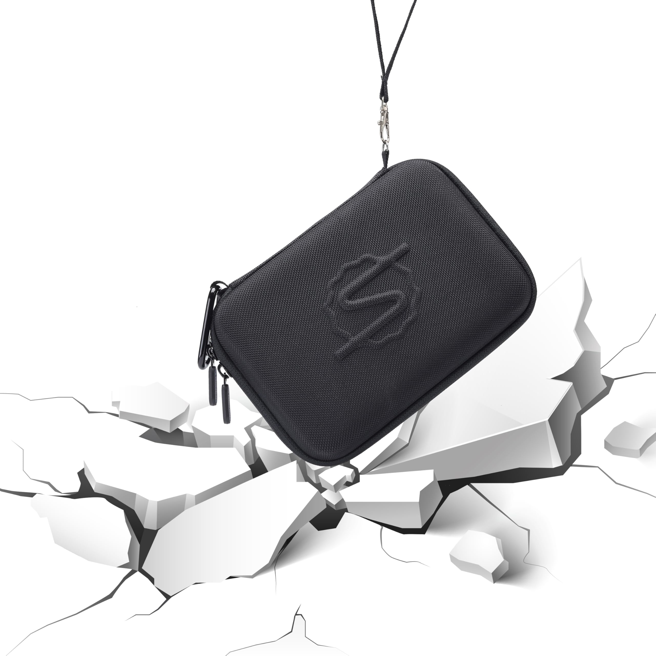 Supremery Tasche für Storz & Bickel VENTY Vaporizer – Wasserabweisende Schutzhülle mit Zubehörfächern & perfekter Passform (Schwarz-Blau)