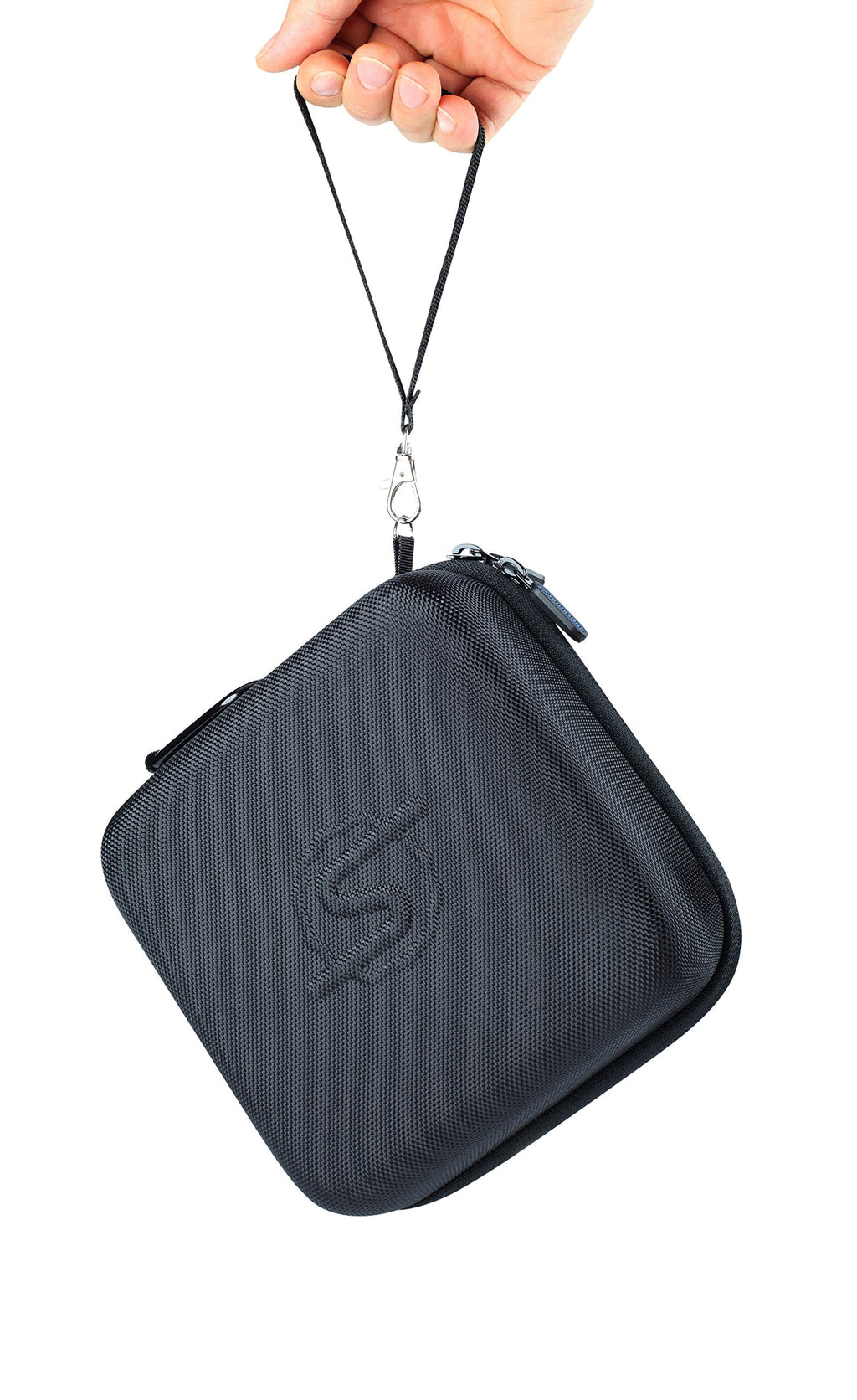Supremery Tasche für Storz & Bickel Mighty & Mighty+ Vaporizer – Stoßfeste Tragetasche mit Zubehörfach & Handschlaufe (Schwarz-Blau)