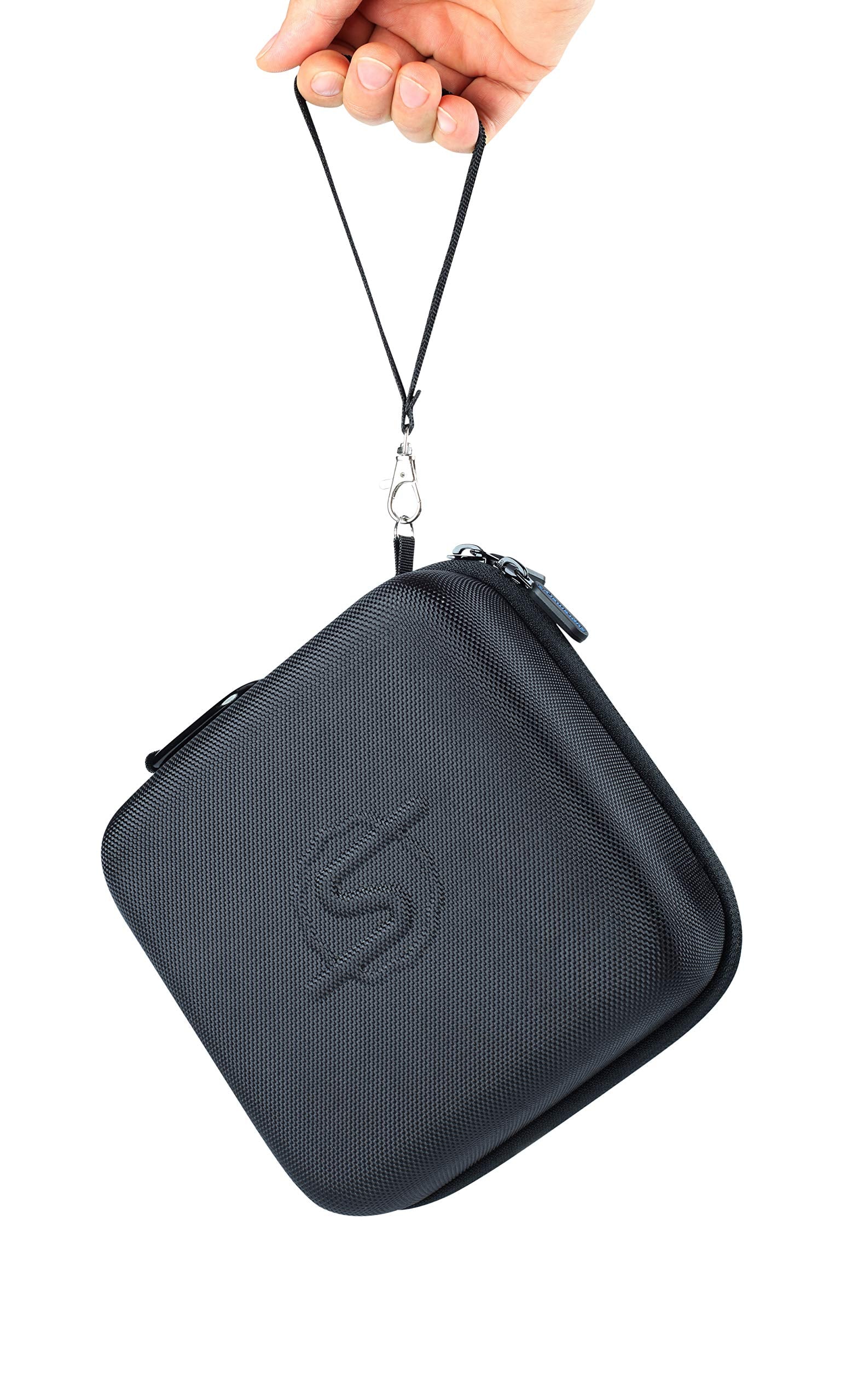 Supremery Tasche für Storz & Bickel Mighty & Mighty+ Vaporizer – Stoßfeste Tragetasche mit Zubehörfach & Handschlaufe (Schwarz-Blau)