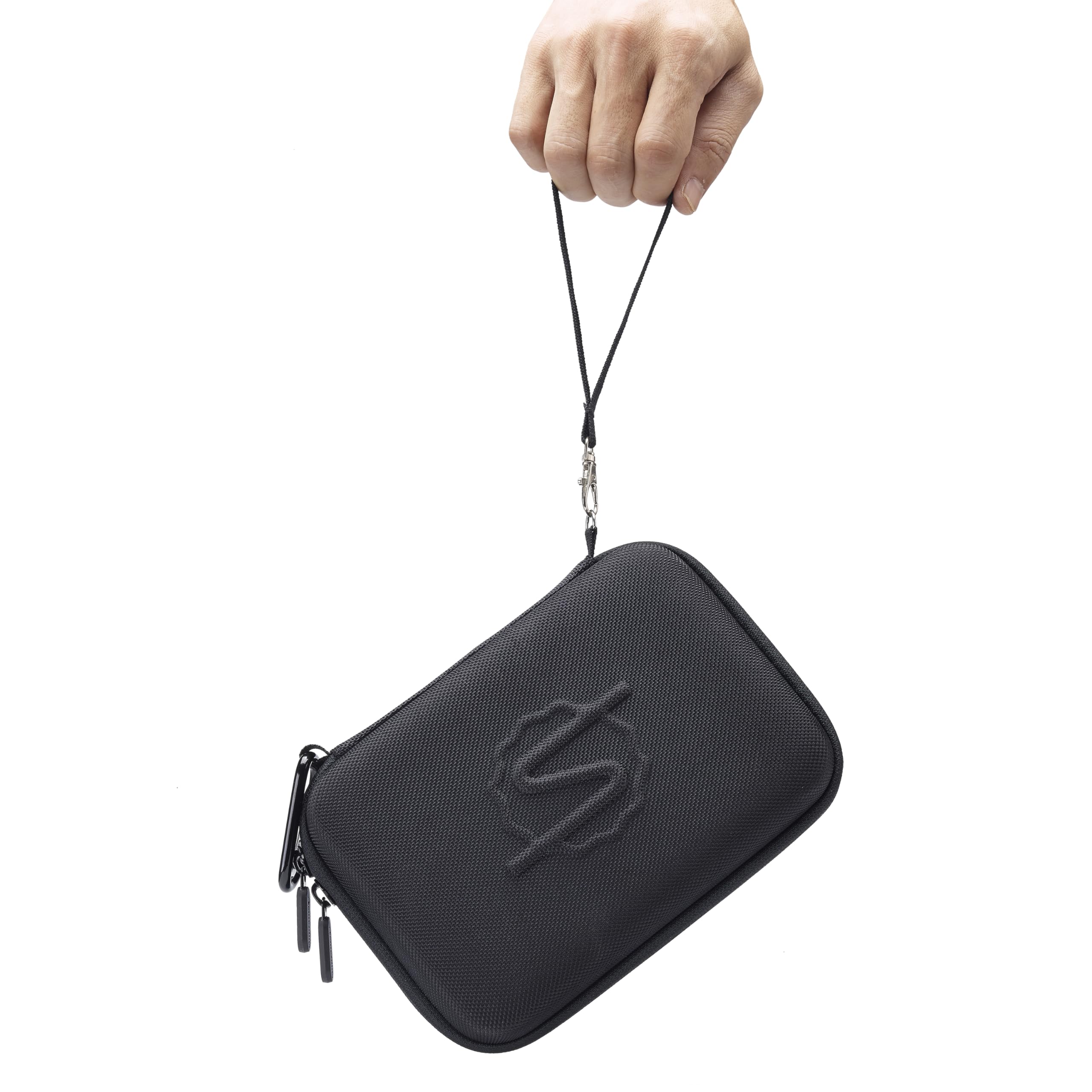 Supremery Tasche für Storz & Bickel VENTY Vaporizer – Wasserabweisende Schutzhülle mit Zubehörfächern & perfekter Passform (Schwarz-Blau)