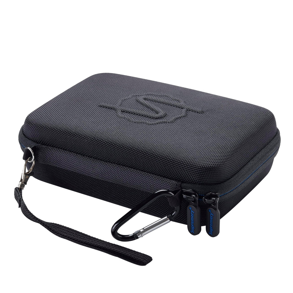 Supremery Tasche für Storz & Bickel VENTY Vaporizer – Wasserabweisende Schutzhülle mit Zubehörfächern & perfekter Passform (Schwarz-Blau)