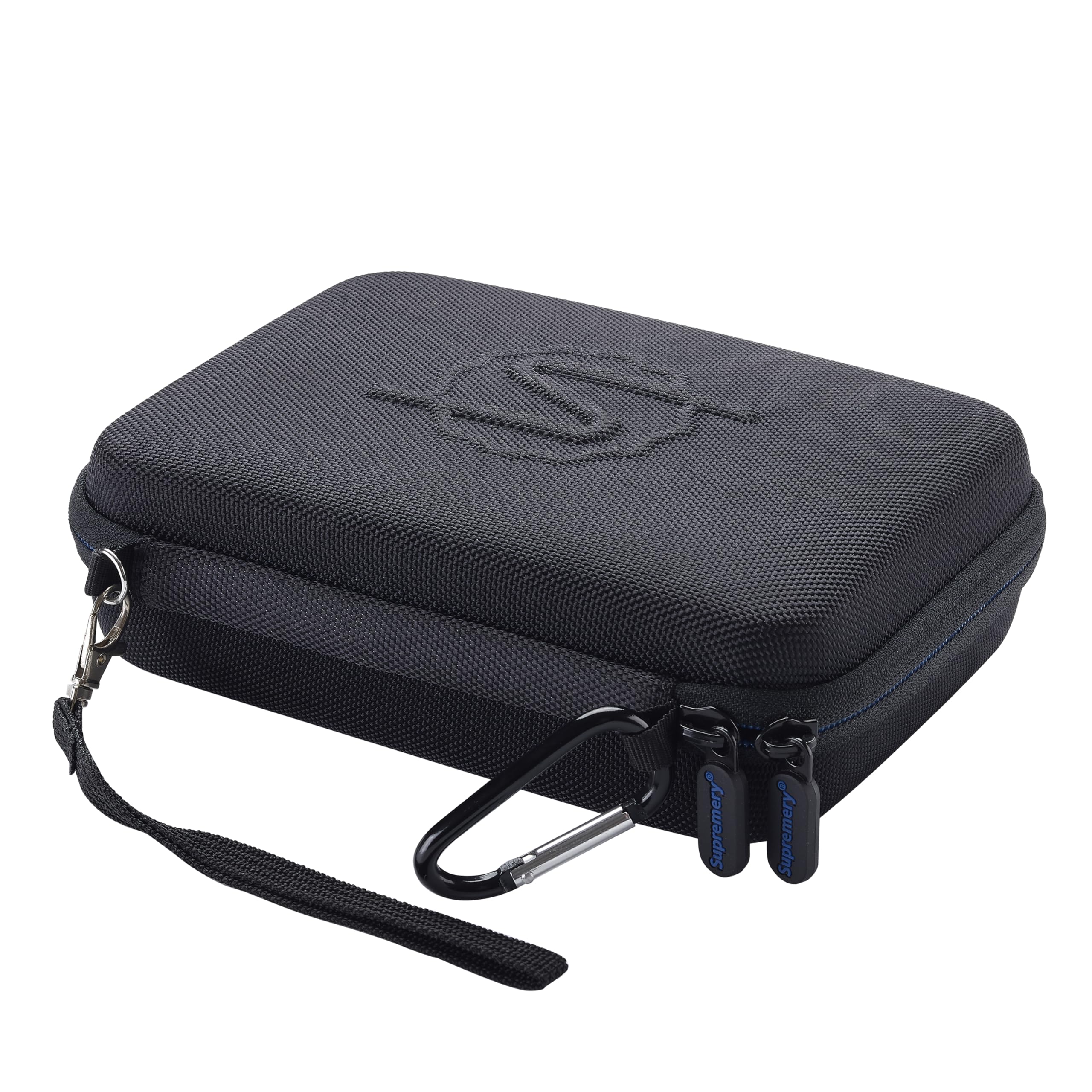 Supremery Tasche für Storz & Bickel VENTY Vaporizer – Wasserabweisende Schutzhülle mit Zubehörfächern & perfekter Passform (Schwarz-Blau)