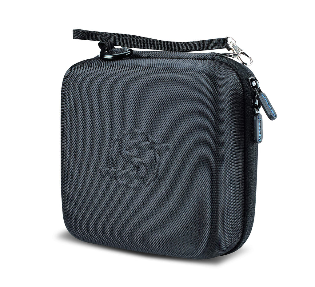 Supremery Tasche für Storz & Bickel Mighty & Mighty+ Vaporizer – Stoßfeste Tragetasche mit Zubehörfach & Handschlaufe (Schwarz-Blau)